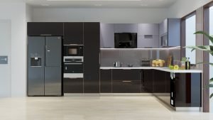 ưu nhược điểm tủ bếp inox cánh kính