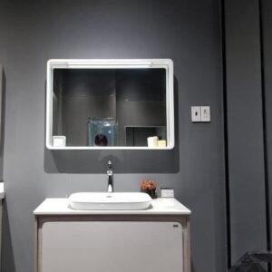 Mẫu tủ gương Lavabo inox 02