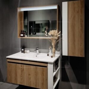 Mẫu tủ gương Lavabo inox 04