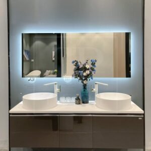 Mẫu tủ gương Lavabo inox 05