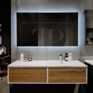 Mẫu tủ gương Lavabo inox 06