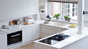 Tủ bếp inox cánh kính Thanh Hoá